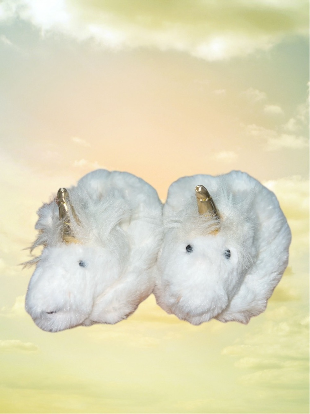 PBK Pottery Barn Kids Faux Fur UNICORN SLIPPERS Booties Size 6 /12 months